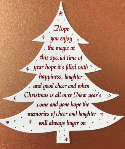 Christmas tree card topper - tree,