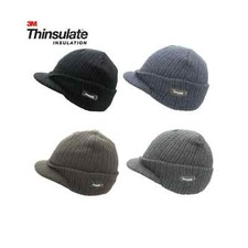 Unisex Adults Knitted Thinsulate 3M Peaked beanie Cap,4 colours, fast 48-72 hour