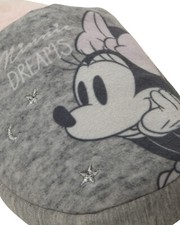 LADIES DISNEY MINNIE MOUSE SLIPPERS FAUX FUR COMFORT SLIP ON WOMENS MULES SIZE