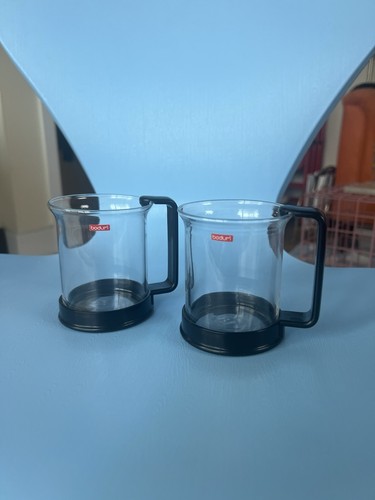 Pair vintage bodum glass - of,