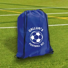 Personalised Football Bag Football Kit Bag for Boys Girls Children's Drawstring