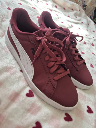 Mens burgundy white - mens,