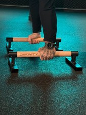 Long Parallettes with Wooden Handles For Callisthenics