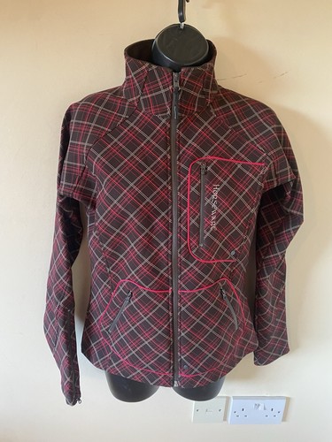 Brown red checked jacket size - checked,