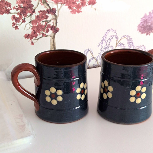 Set blue ceramic - 2, coffee