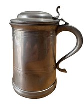 Vintage Pewter Lidded Beer