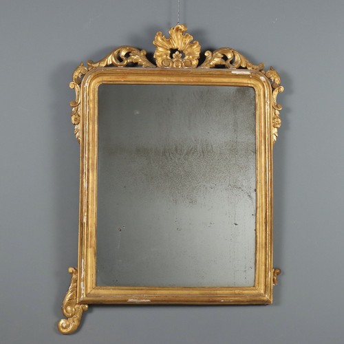 Antique mirror carved gilded - mirror,