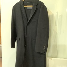 Gieves & Hawkes savile row men’s lightweight Crome coat black medium Italian 