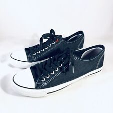 Lee Cooper Lukey Black Denim Sneakers Mens Shoes AU US Size 9 Lace Up