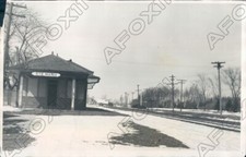 1928 Evergree Illinois Ste Maria Grand Trunk Line Station Robbed Press Photo