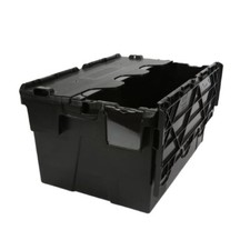 1 x 54 Litre Pitking Tote Bin Stacking Storage Boxes Containers Crates With Lid