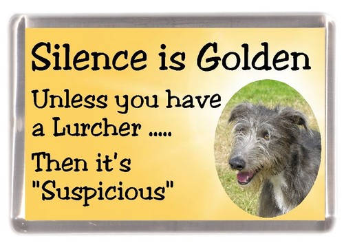 Lurcher dog fridge magnet - fridge,