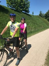 Tandem bike. Orbit Velocity in black made by JD Tandems in very good condition