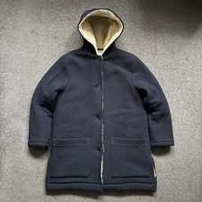 You Must Create YMC Fleece Lined Virgin Wool Blend Hooded Duffle Coat (XS) Navy