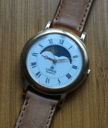 Vintage lorus quartz sun moon - lorus,