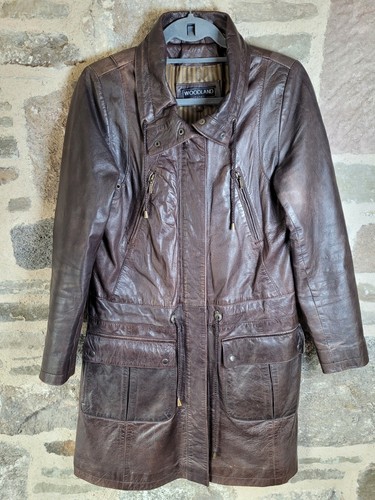 Woodland leather jacket size - jacket,