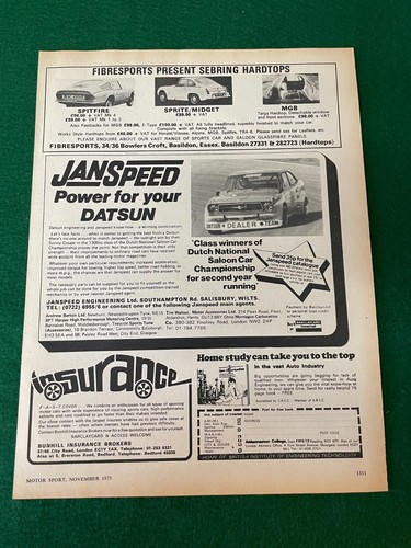 Janspeed datsun nissan sunny - janspeed,