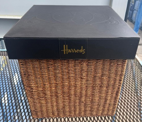 Harrods wicker hamper with - harrods,