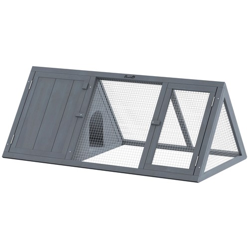 Pawhut rabbit hutch - rabbit, wooden
