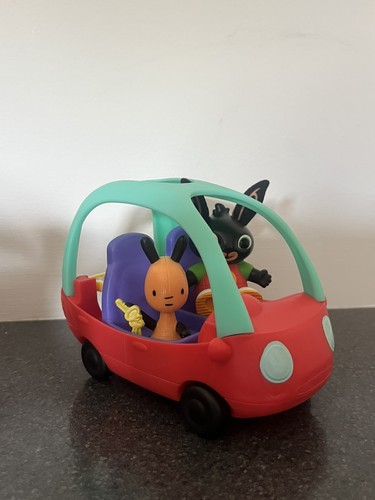 Bing bunny car with - bunny, and