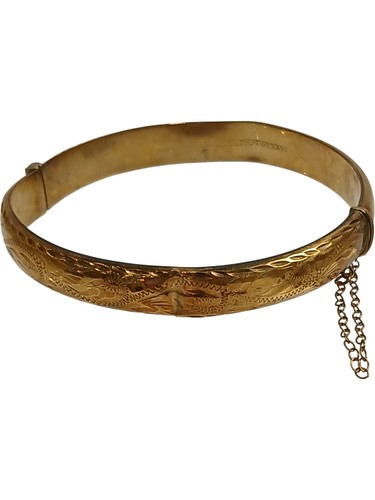 9ct gold bracelet bangle - gold,