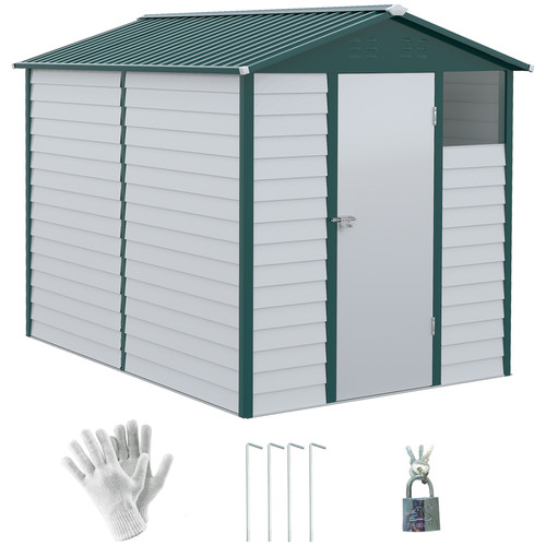 9x6ft metal garden shed - 9x6ft,