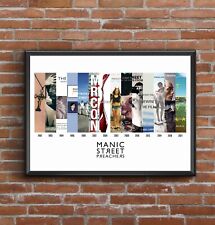 Manic Street Preachers Discography Multi Album Art Print -Great Fathers Day Gift