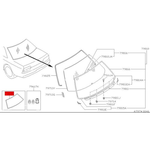 Genuine nissan oem - genuine, window