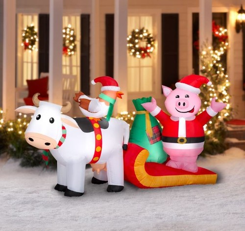 Christmas farm scene - 7.5,