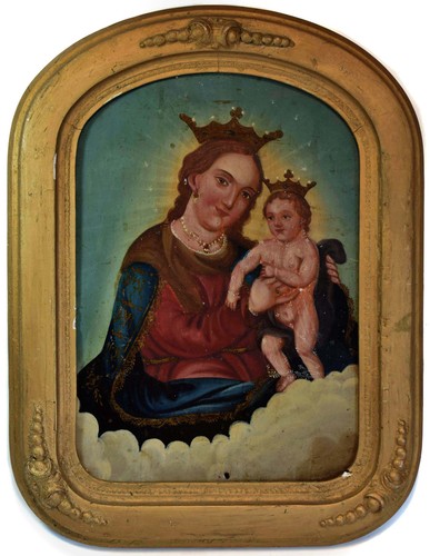 19th mexican folk retablo - c.,