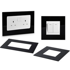 1-10 x Finger Plates Black