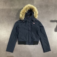 Vintage Hollister Faux Fur Hood Quilted Women’s Jacket Size Large