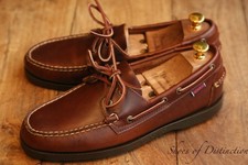 New Sebago Brown Leather Boat