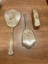 Vintage Golden Gilt Dressing Table Set