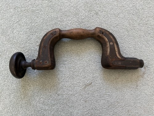 Antique vintage brace and bit - brace,