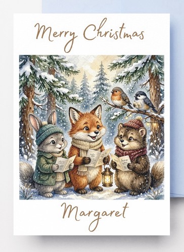 Personalised christmas card - personalised,