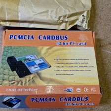 FireWire IEEE 1394a PCMCIA Adapter Cardbus 3 Ports & Cable 32bit pc card