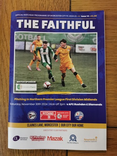 Worcester city afc - worcester, rushden