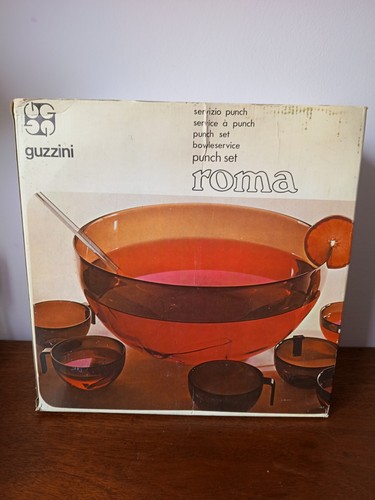 Vintage guzzini punch bowl - bowl, set