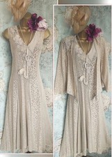 Ann Balon tuscany Mother wedding occasion beige gold Dress Jacket Outfit Set 16 