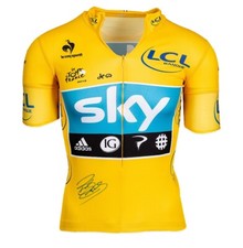 Bradley Wiggins Signed Team Sky Yellow Cycling Tour De France Jersey - Version 1