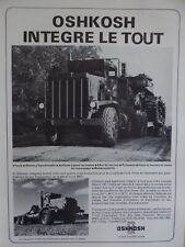 5/1977 PUB OSHKOSH M911 TRUCK US ARMY MILITARY TRUCK ORIGINAL FRENCH AD