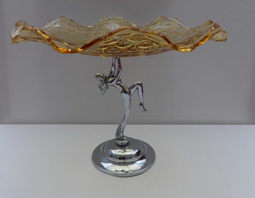 Art deco lady - lady, chrome
