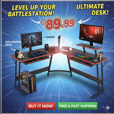 L-Shaped Corner Computer Desk