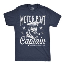 Mens Funny T Shirts Motor Boat