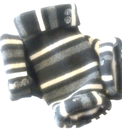 Fingerless gloves black gray - gloves,