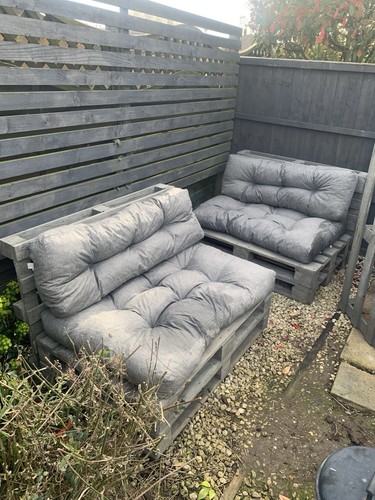 Pallet furniture chairs with - 2,