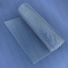 Silver Car Grille grill Mesh Aluminium Alloy Net Vent Tuning 40" x 13" 