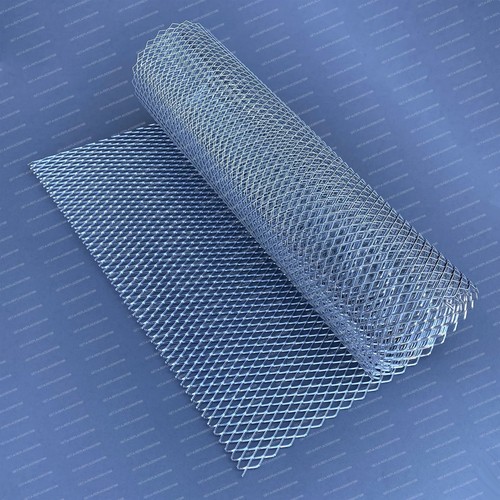 Silver car grille grill mesh - silver,