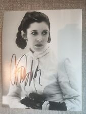 Genuine, Signed 8"x10" Photo, of/by Carrie Fisher (Actress - Star Wars) Plus COA